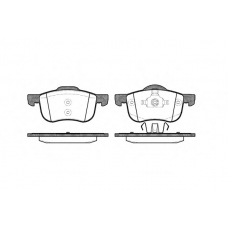 P6133.00 WOKING Комплект тормозных колодок, дисковый тормоз