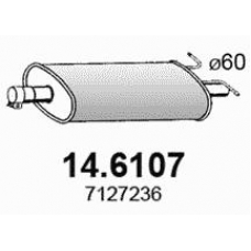 14.6107 ASSO Средний глушитель выхлопных газов