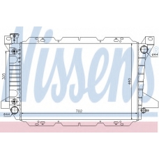 620981 NISSENS Радиатор, охлаждение двигателя