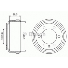 0 986 477 218 BOSCH Тормозной барабан