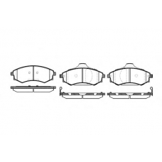 0318.05 QUINTON HAZELL Комплект тормозных колодок, дисковый тормоз