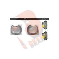 79RBKT0034 R BRAKE Комплект тормозных колодок