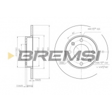 DBB178S BREMSI Тормозной диск