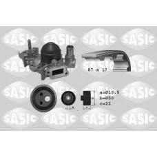 3904009 SASIC Водяной насос + комплект зубчатого ремня