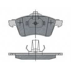 SP 286 PR SCT Комплект тормозных колодок, дисковый тормоз
