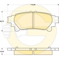 6141749 GIRLING Комплект тормозных колодок, дисковый тормоз
