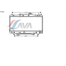 TO2352 AVA Радиатор, охлаждение двигателя
