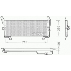 DCN09098 DENSO Конденсатор, кондиционер