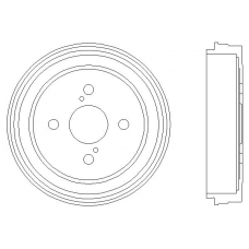 MBD267 MINTEX Тормозной барабан