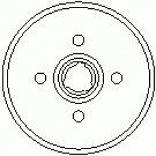 7D0226 KAWE Тормозной барабан