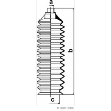J4103010 HERTH+BUSS JAKOPARTS Комплект пылника, рулевое управление