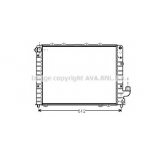 LCA2059 AVA Радиатор, охлаждение двигателя