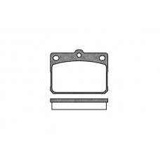 P1793.20 WOKING Комплект тормозных колодок, дисковый тормоз