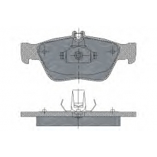 SP 226 PR SCT Комплект тормозных колодок, дисковый тормоз