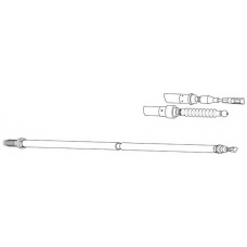 VW02166 KAWE Трос, стояночная тормозная система