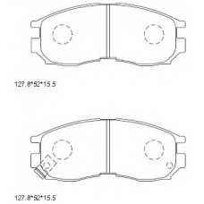 KD4631 ASIMCO Комплект тормозных колодок, дисковый тормоз
