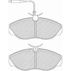 FSL967 FERODO Комплект тормозных колодок, дисковый тормоз