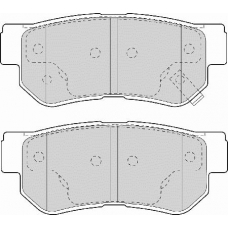 FD7058A NECTO Комплект тормозных колодок, дисковый тормоз