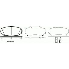 P13673.02 WOKING Комплект тормозных колодок, дисковый тормоз