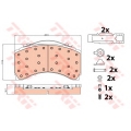GDB5116 TRW Комплект тормозных колодок, дисковый тормоз