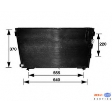 8FC 351 036-611 HELLA Конденсатор, кондиционер