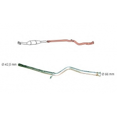 91 22 0083 HJS Ремонтная трубка, катализатор