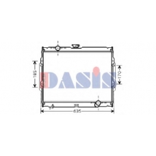 560021N AKS DASIS Радиатор, охлаждение двигателя