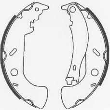 BS1057 QUINTON HAZELL Комплект тормозных колодок