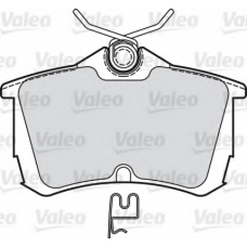 598758 VALEO Комплект тормозных колодок, дисковый тормоз