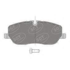 SP 329 PR SCT Комплект тормозных колодок, дисковый тормоз