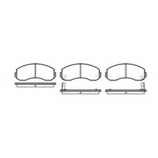 P7193.02 WOKING Комплект тормозных колодок, дисковый тормоз