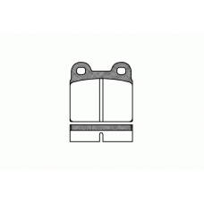 0007.00 REMSA Комплект тормозных колодок, дисковый тормоз