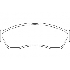 MDB2876 MINTEX Комплект тормозных колодок, дисковый тормоз