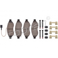 722 513 TOPRAN Комплект тормозных колодок, дисковый тормоз