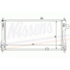 63243A NISSENS Радиатор, охлаждение двигателя