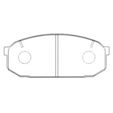PN-5300 JNBK Колодки тормозные