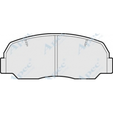 PAD446 APEC Комплект тормозных колодок, дисковый тормоз