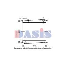 180045N AKS DASIS Радиатор, охлаждение двигателя