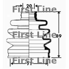 FCB2396 FIRST LINE Пыльник, приводной вал