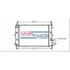 1892971 KUHLER SCHNEIDER Радиатор, охлаждение двигател
