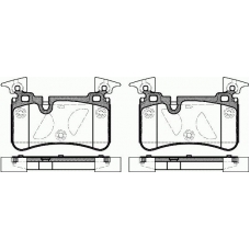 P12673.00 WOKING Комплект тормозных колодок, дисковый тормоз