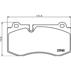 8DB 355 011-401 HELLA PAGID Комплект тормозных колодок, дисковый тормоз