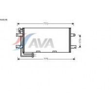 VW5195 AVA Конденсатор, кондиционер