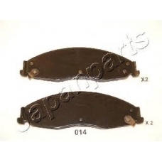 PA-014AF JAPANPARTS Комплект тормозных колодок, дисковый тормоз