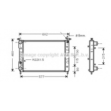 FT2232 Prasco Радиатор, охлаждение двигателя