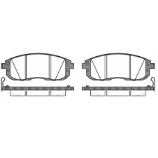0293.14 REMSA Комплект тормозных колодок, дисковый тормоз