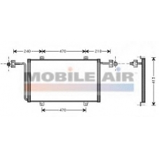 43005278 VAN WEZEL Конденсатор, кондиционер