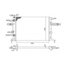 350213112003 MAGNETI MARELLI Радиатор, охлаждение двигателя