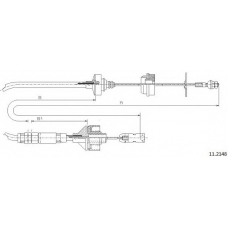 11.2148 CABOR Трос, управление сцеплением
