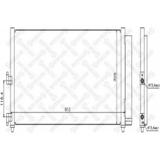 10-45116-SX STELLOX Конденсатор, кондиционер